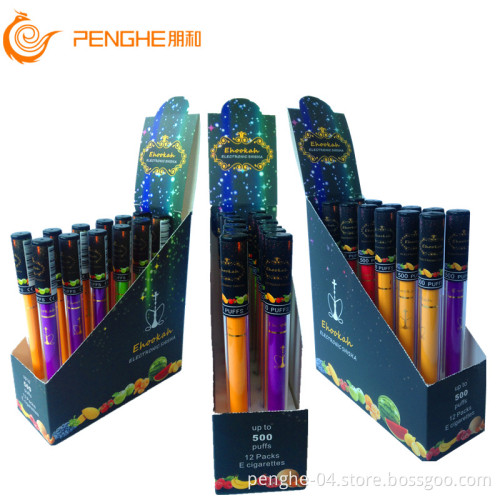 Chicha E Shisha Electronic Cigarette with 4 Colors Disposable Electronic Cigarette